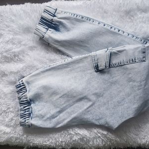 Stone washed jean size L